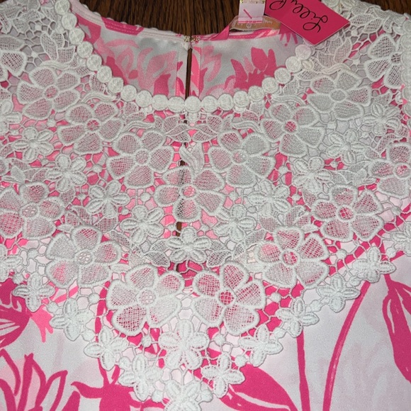 Lilly Pulitzer Nala Soft Shift Dress sizes 10 and 14 Resort White Caliente NWT - Picture 4 of 16